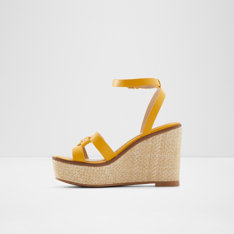 Fashion Yellow Onan Wedge Sandal Wedge Heel Aldo