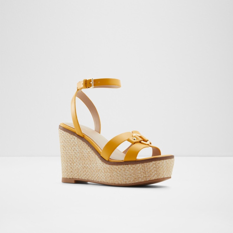 Fashion Yellow Onan Wedge Sandal Wedge Heel Aldo
