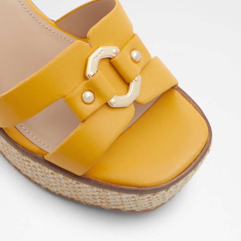 Fashion Yellow Onan Wedge Sandal Wedge Heel Aldo