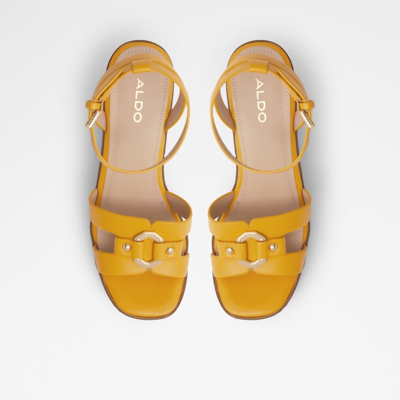 Fashion Yellow Onan Wedge Sandal Wedge Heel Aldo