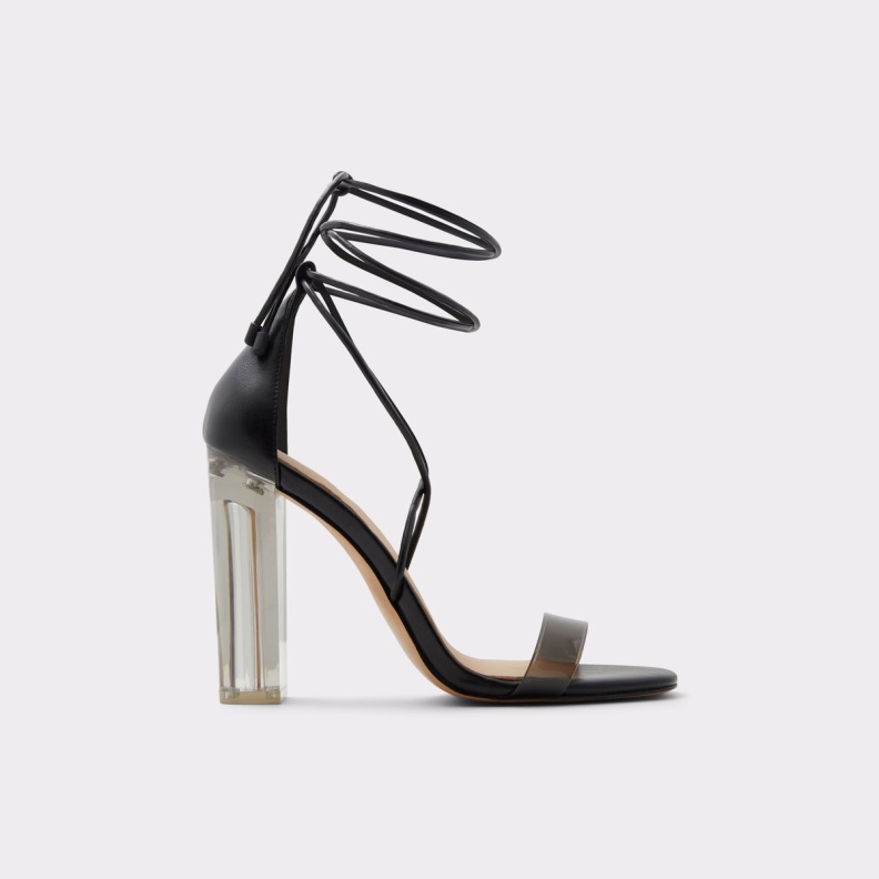 Black Synthetic Smooth New Arrival Onardonia Strappy Heeled Sandal Fashion Aldo