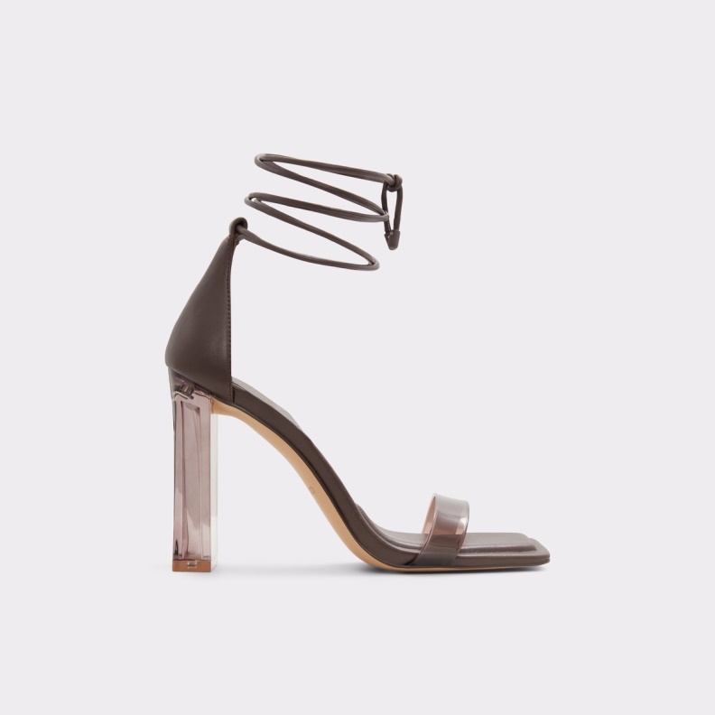Dark Brown Aldo Fashion Onardonita Heeled Sandal