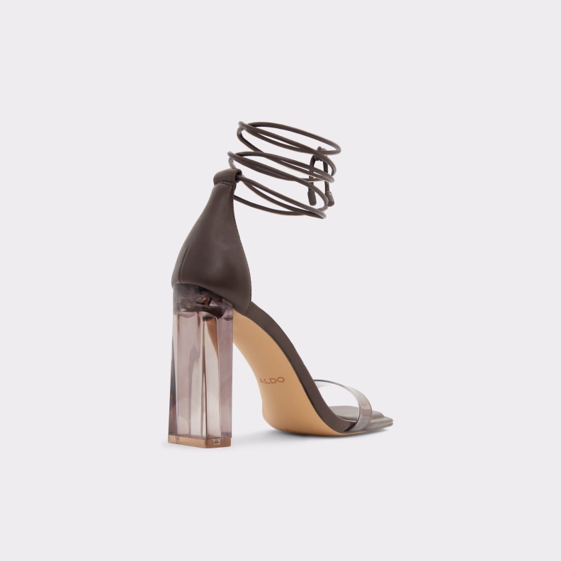 Dark Brown Aldo Fashion Onardonita Heeled Sandal