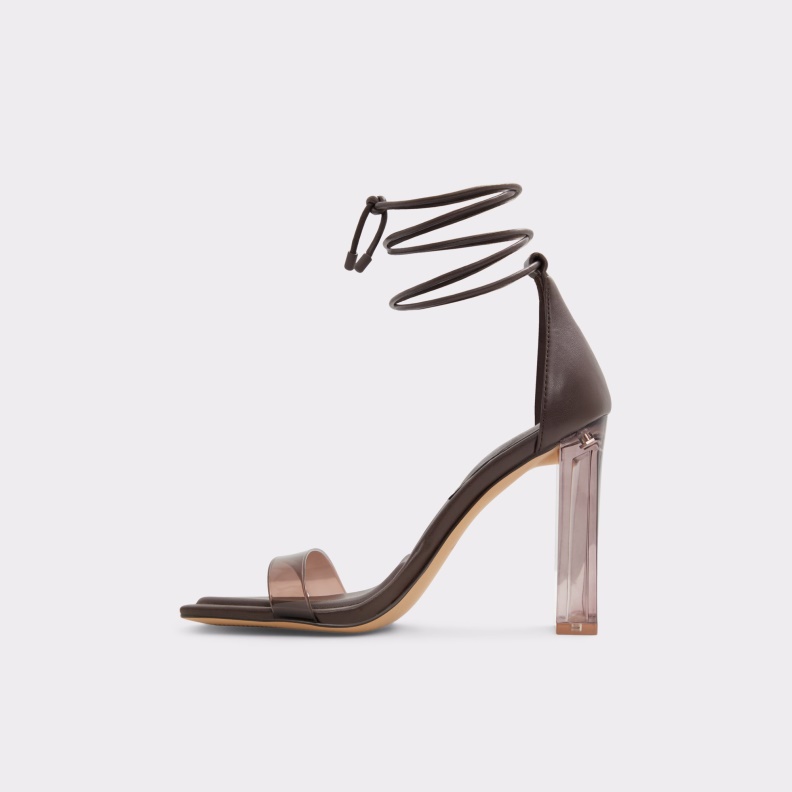 Dark Brown Aldo Fashion Onardonita Heeled Sandal