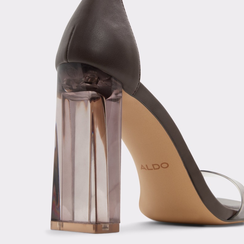 Dark Brown Aldo Fashion Onardonita Heeled Sandal