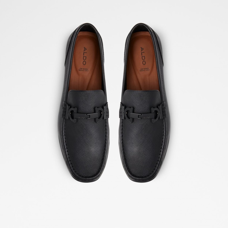 Orlovoflex Driving Shoe Fashion Aldo Black Leather Embossed