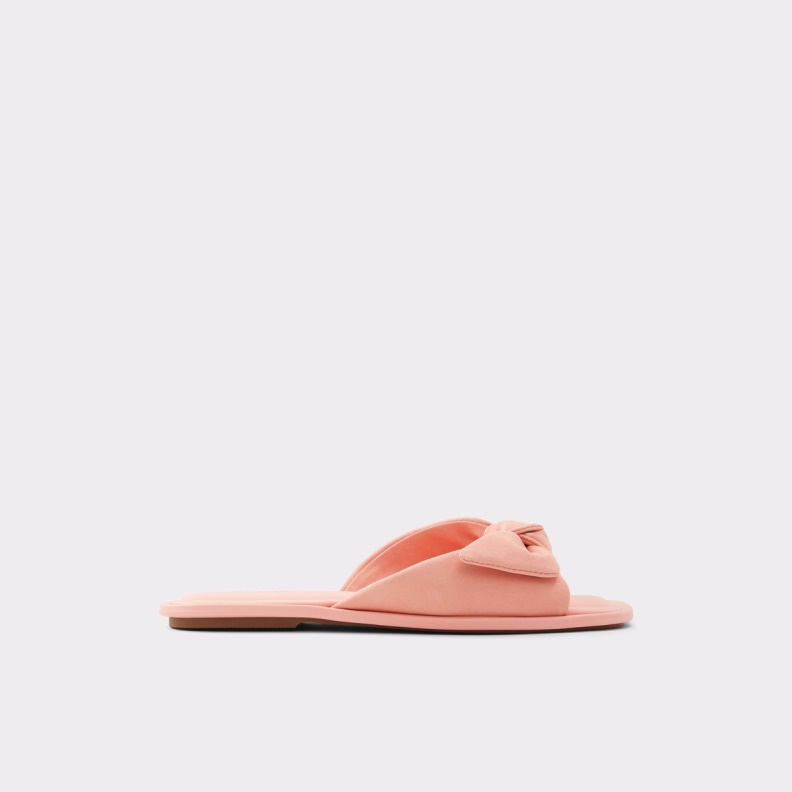 Aldo Fashion Light Orange Peony Slide Sandal