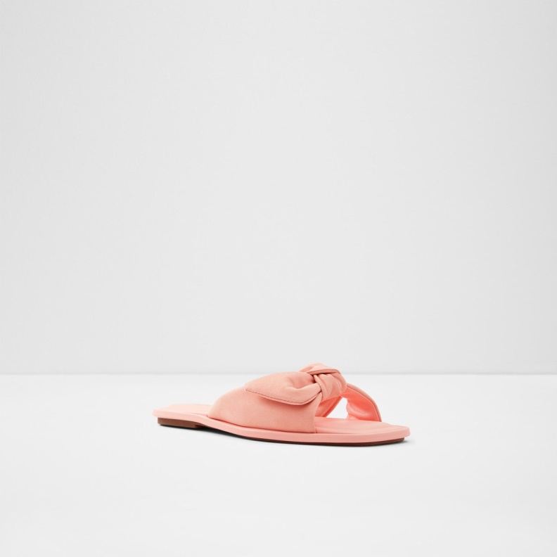 Aldo Fashion Light Orange Peony Slide Sandal
