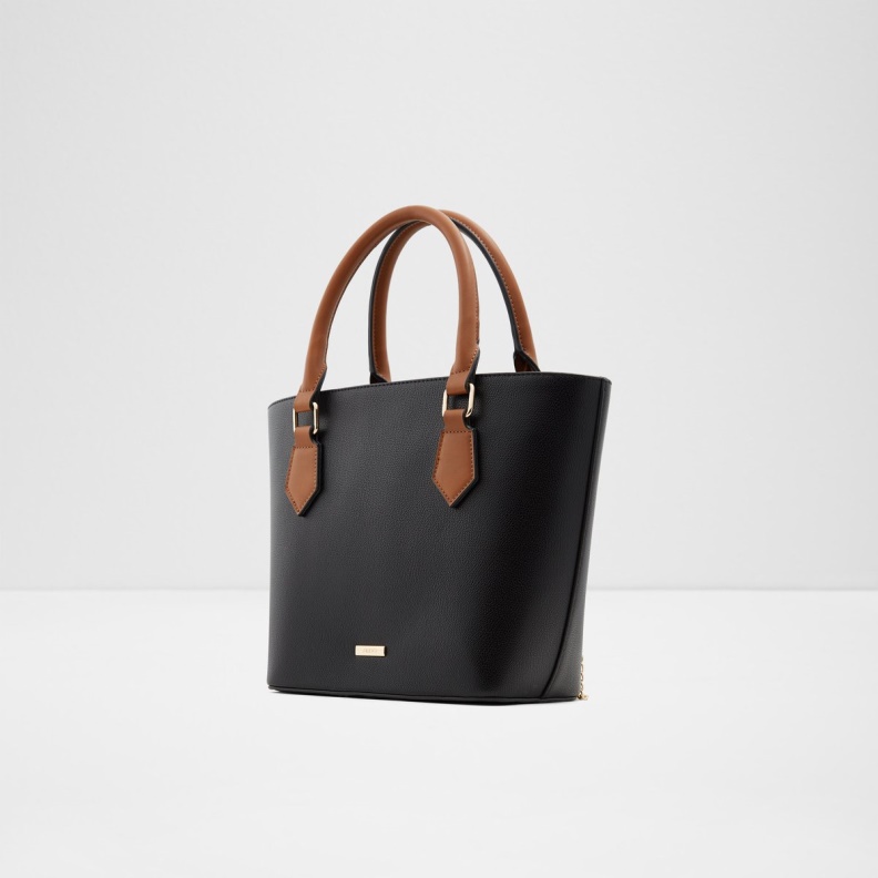 Black Synthetic Epi Aldo Fashion Perimma Tote Bag