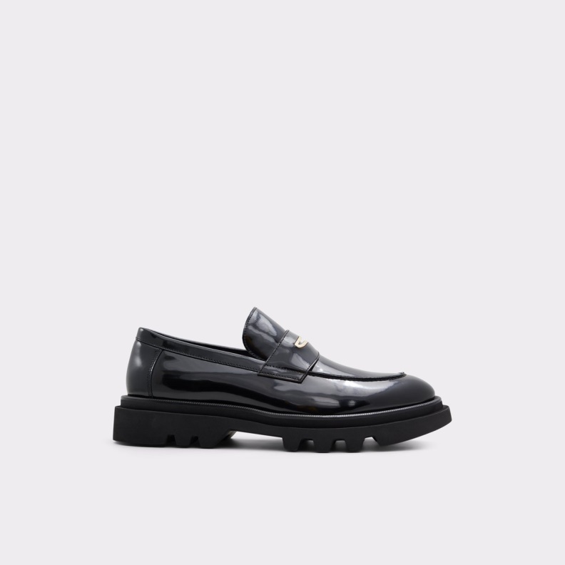 Aldo Black Fashion New Arrival Pierre Loafer Lug Sole