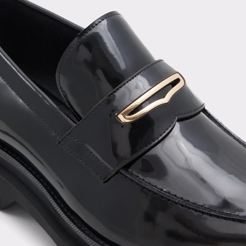 Aldo New Arrival Pierre Loafer Lug Sole Black Fashion
