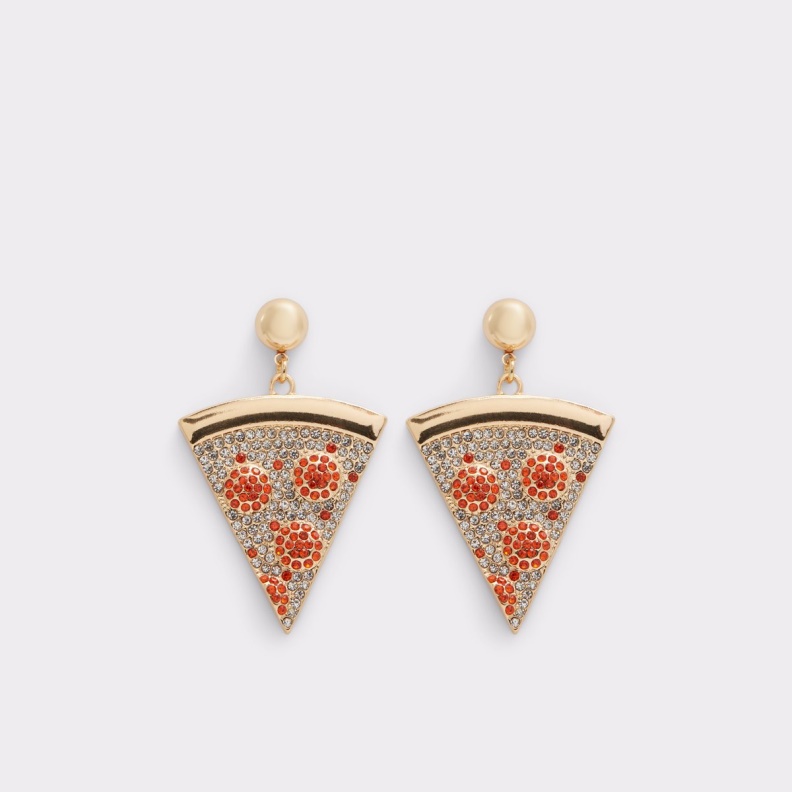 Aldo Fashion Last Chance Pizzaa Statement Earrings Red
