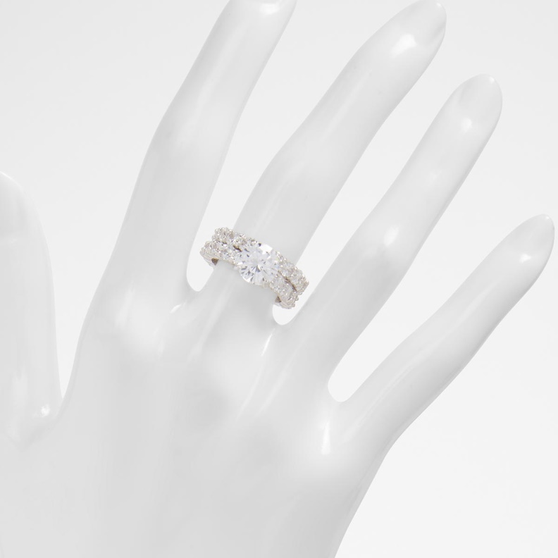 Fashion Aldo Silver-Clear Multi Plagens Ring