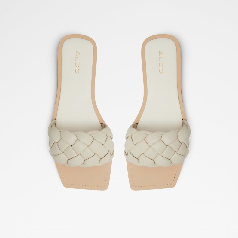 Poets Slide Sandal Aldo Fashion White