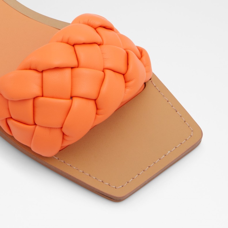 Poets Slide Sandal Bright Orange Aldo Fashion