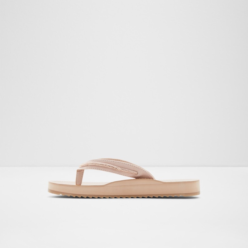 Aldo Polo Flip Flops Rose Gold Fashion