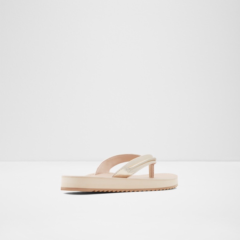 Aldo Fashion Champagne Polo Flip Flops