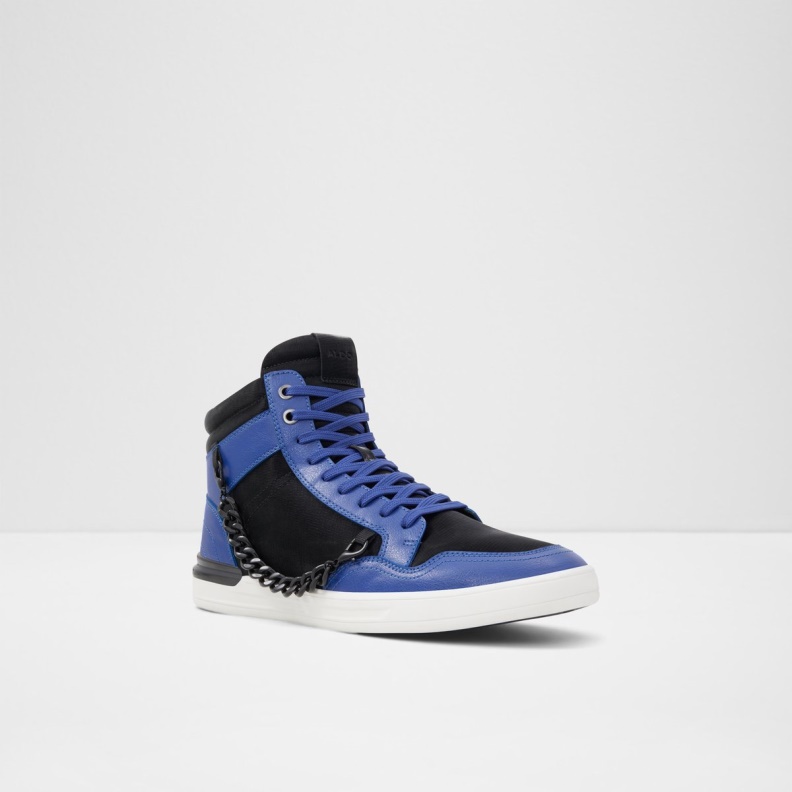 Medium Blue Popgrand High Top Sneaker Cup Sole Aldo Fashion