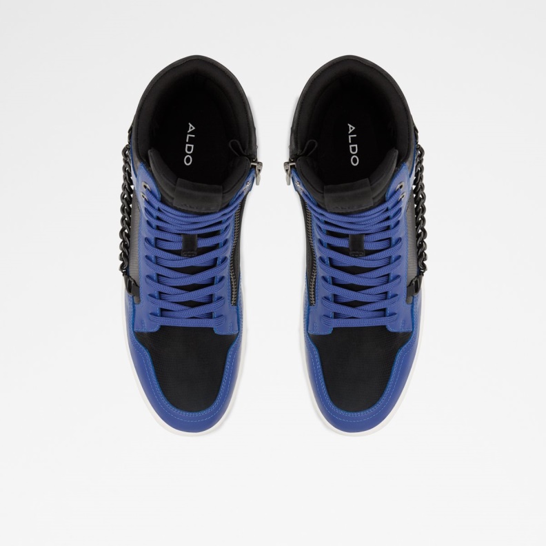 Medium Blue Popgrand High Top Sneaker Cup Sole Aldo Fashion