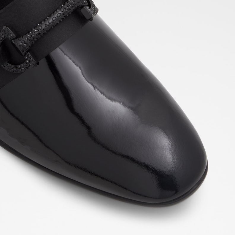 Aldo Fashion Popluxe Schwarzes Ledermischmaterial