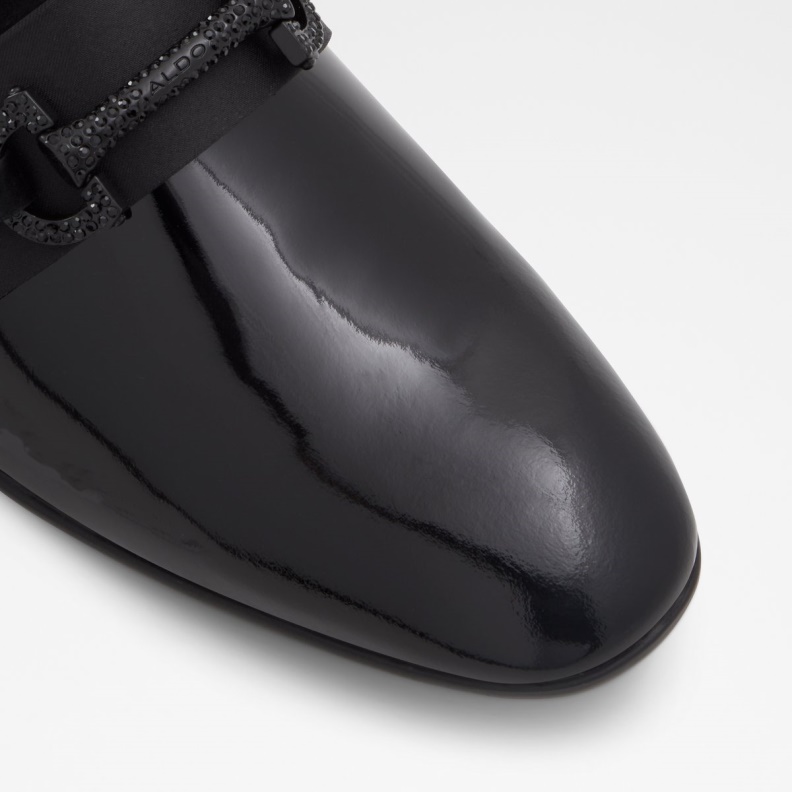 Aldo Fashion Popluxe Loafer Black Leather Mixed Material