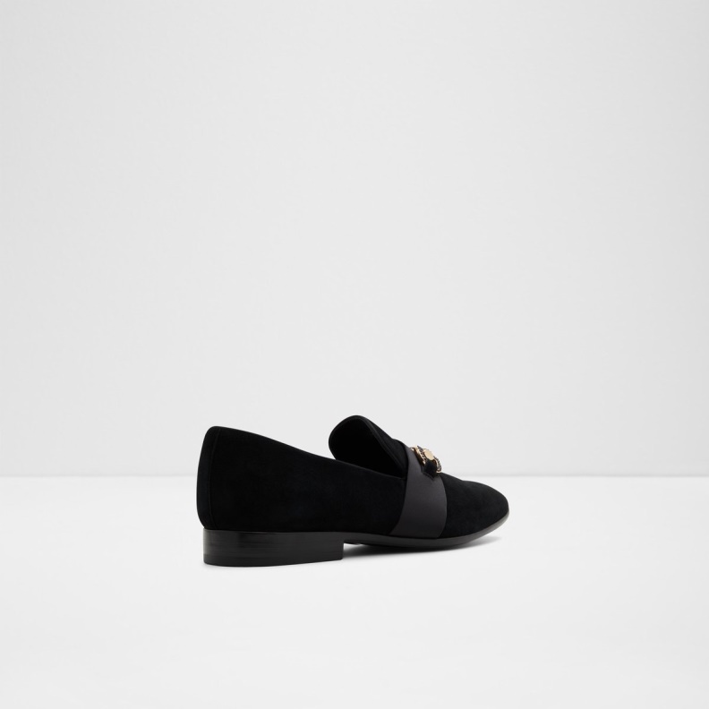 Black Leather Suede Aldo Fashion Popluxe Loafer