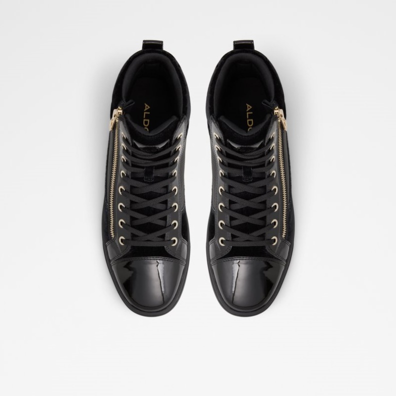 Fashion Aldo Popstar Schwarz Synthetischer Samt