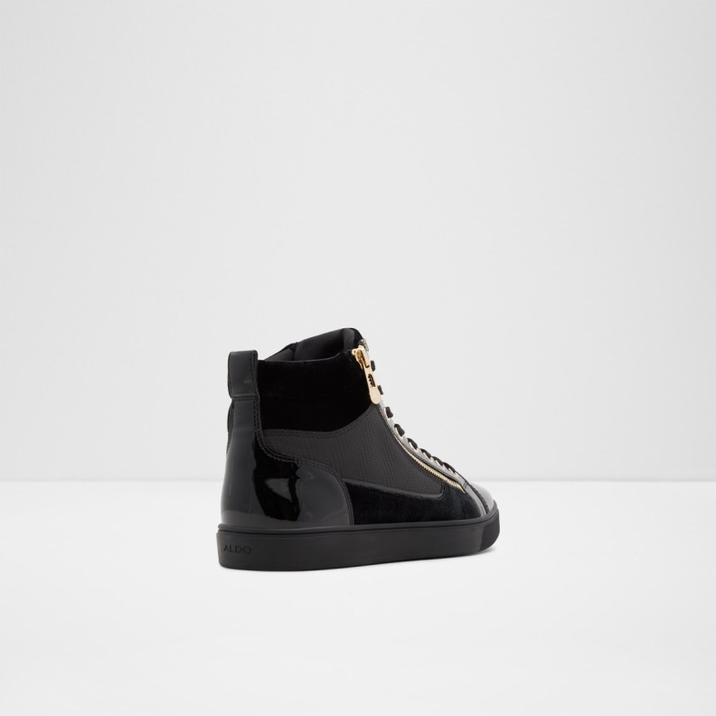 Popstar High Top Sneaker Cup Sole Fashion Aldo Black Synthetic Velvet