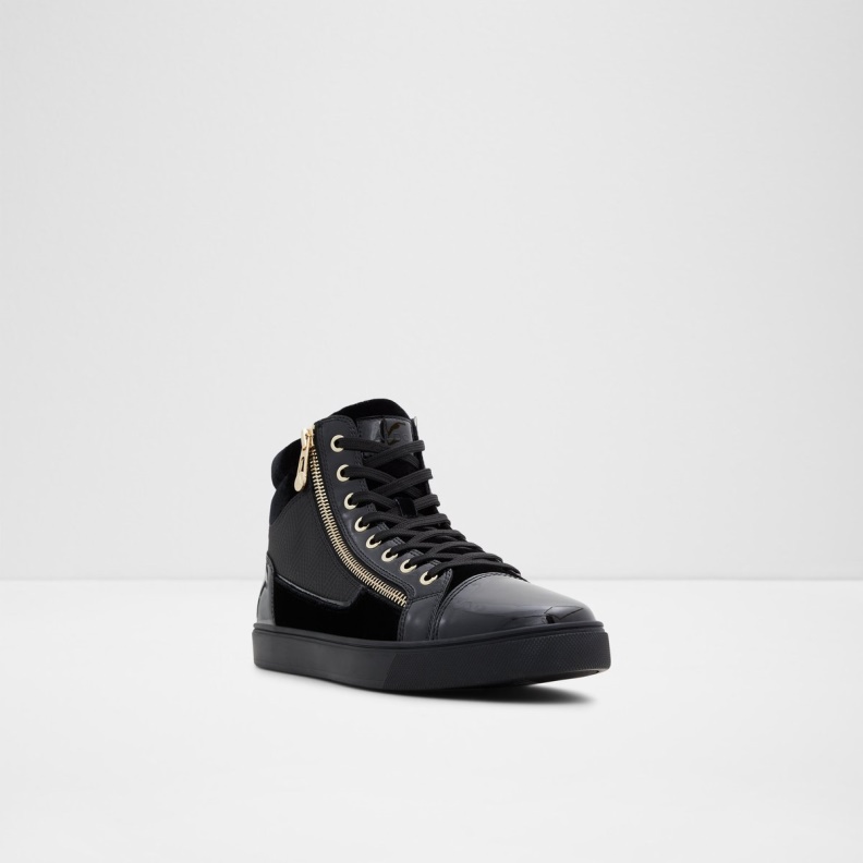 Popstar High Top Sneaker Cup Sole Fashion Aldo Black Synthetic Velvet