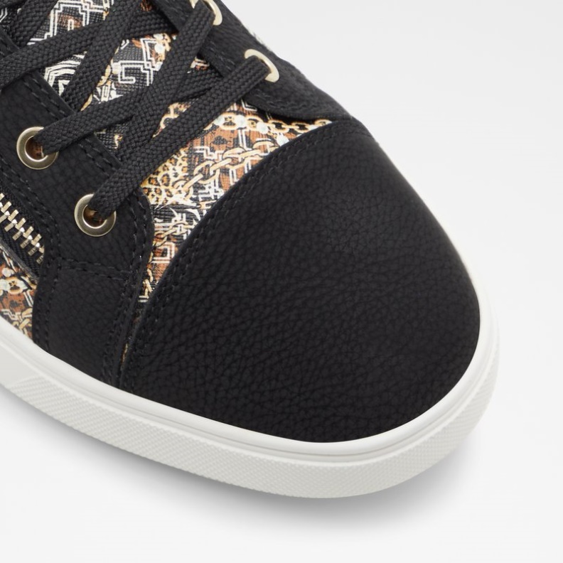 Fashion Aldo Schwarz Synthetik Druck Popstar