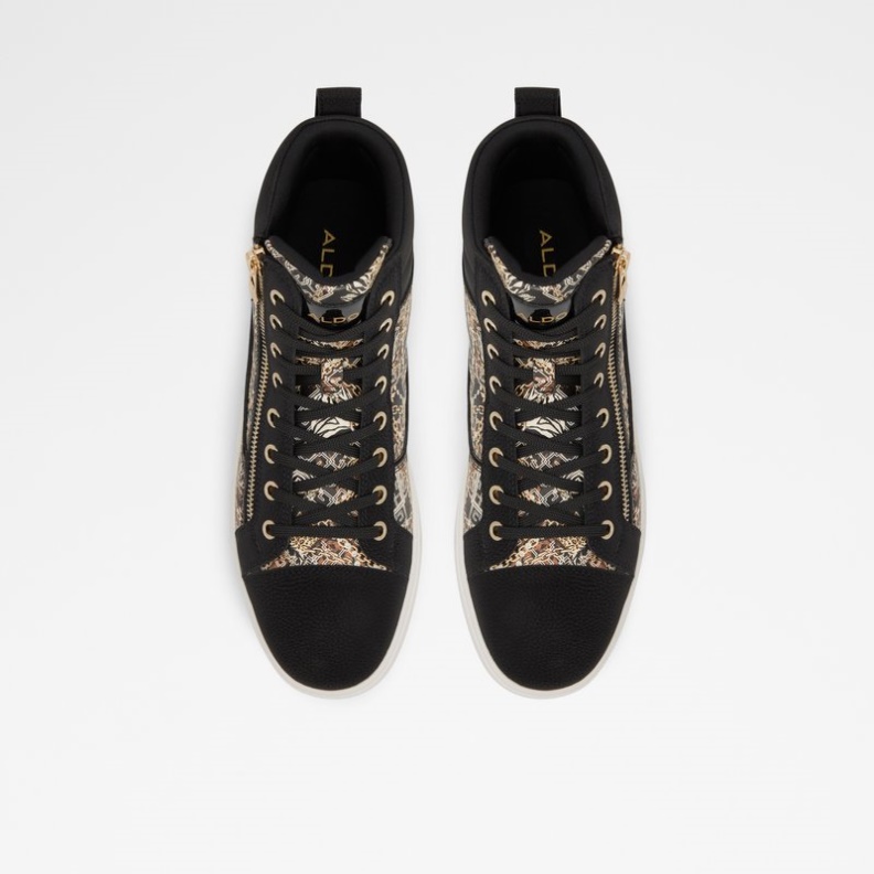 Fashion Aldo Schwarz Synthetik Druck Popstar