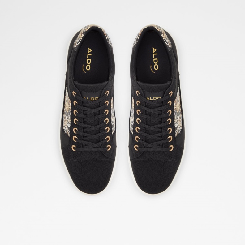 Aldo Fashion Black Popstep High Top Sneaker Cup Sole