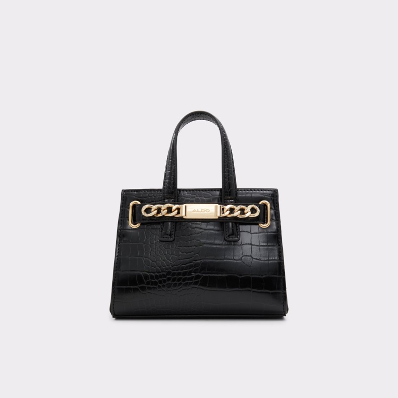 Black Aldo Fashion New Arrival Posa Satchel Bag