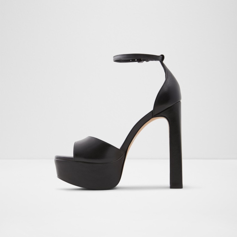 Fashion Aldo Posh High Heel Sandal Block Heel Black