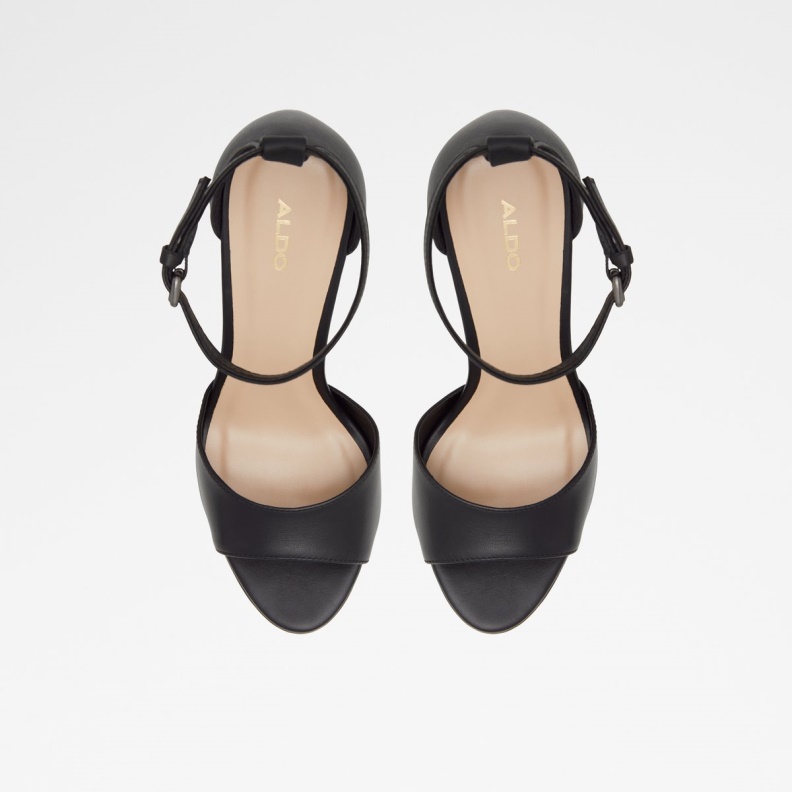 Fashion Aldo Posh High Heel Sandal Block Heel Black