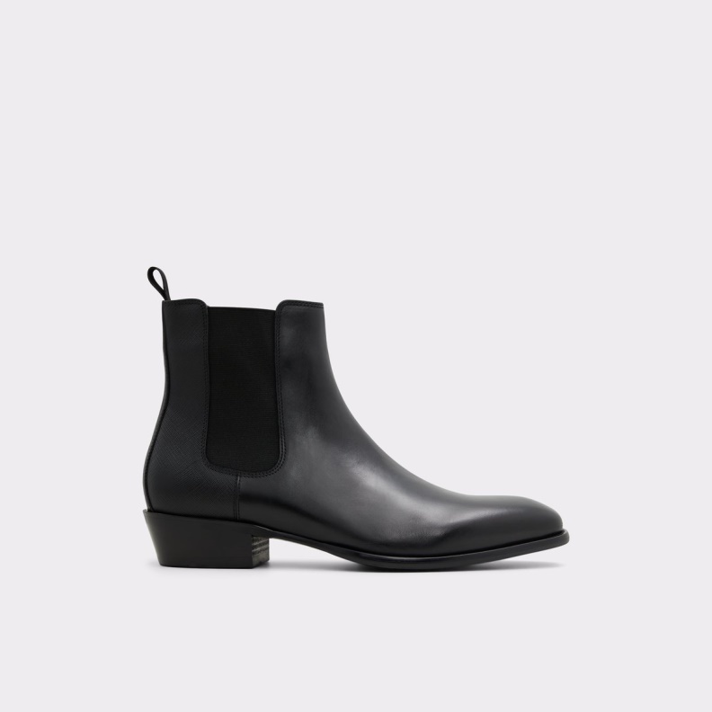 New Arrival Priawyn Chelsea Boot Black Leather Embossed Aldo Fashion