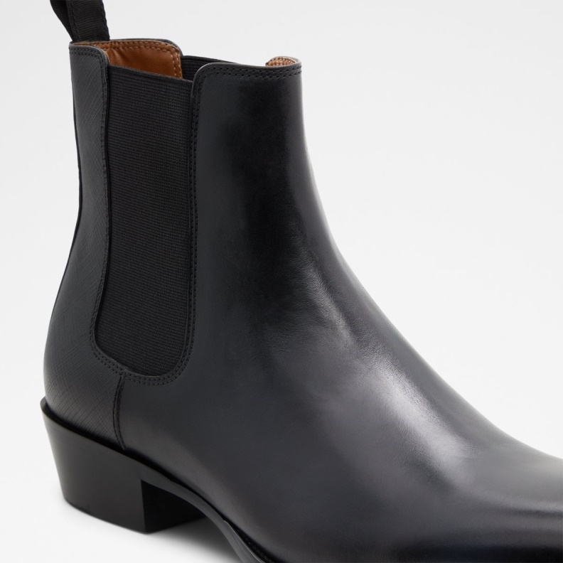 New Arrival Priawyn Chelsea Boot Black Leather Embossed Aldo Fashion