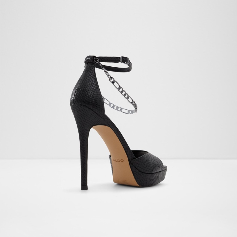 Aldo Fashion New Arrival Prisilla Heeled Sandal Stiletto Heel Black