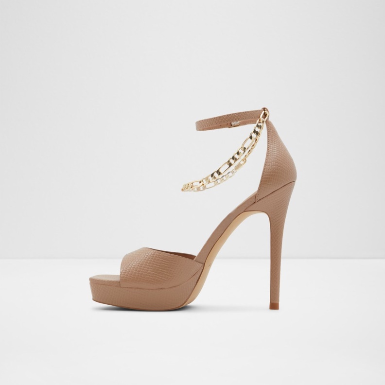 Fashion Aldo Medium Beige New Arrival Prisilla Heeled Sandal Stiletto Heel