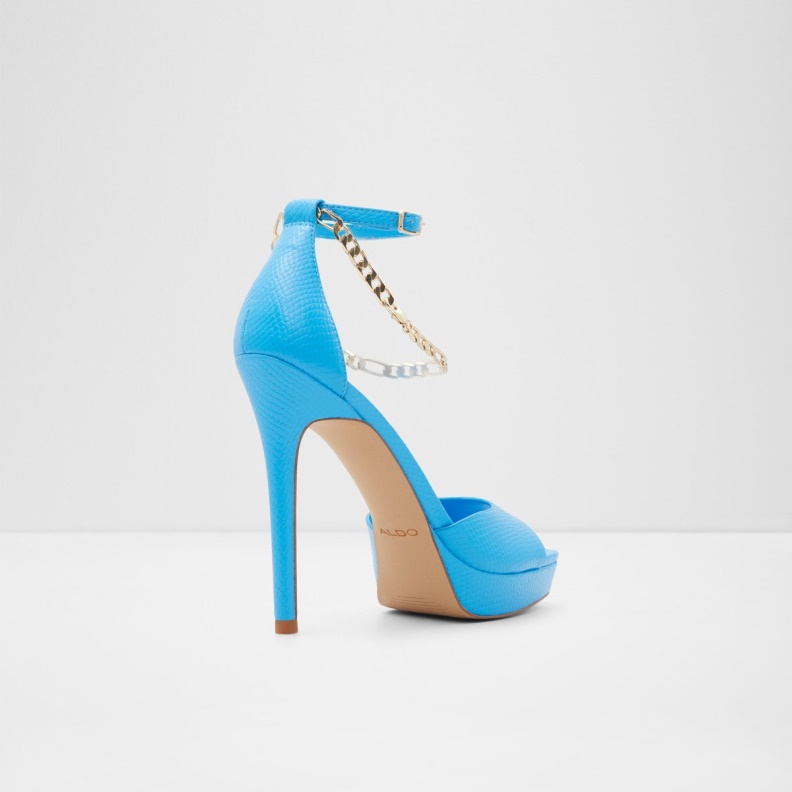 Aldo Prisilla Heeled Sandal Stiletto Heel Bright Blue Fashion