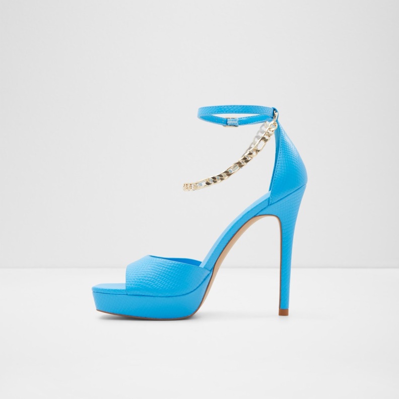 Aldo Prisilla Heeled Sandal Stiletto Heel Bright Blue Fashion