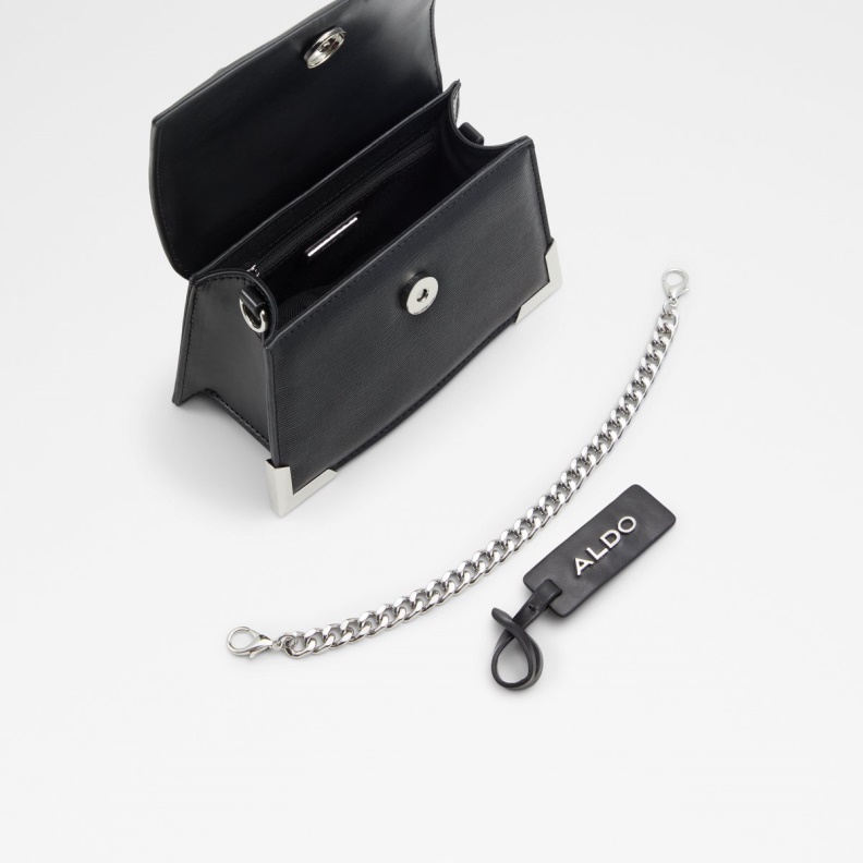 Aldo Fashion Pythonia Top Handle Bag Black