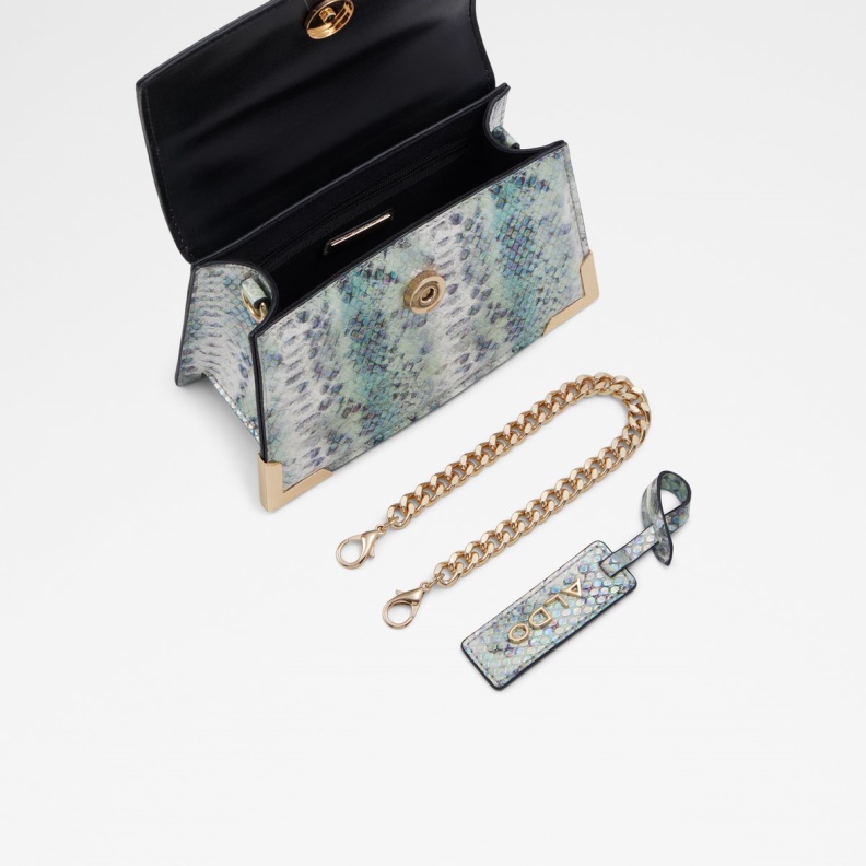 Green Aldo Fashion Pythonia Top Handle Bag