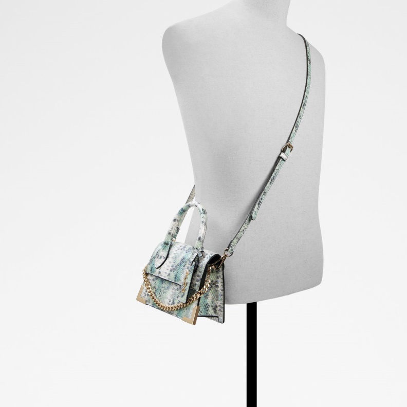 Green Aldo Fashion Pythonia Top Handle Bag