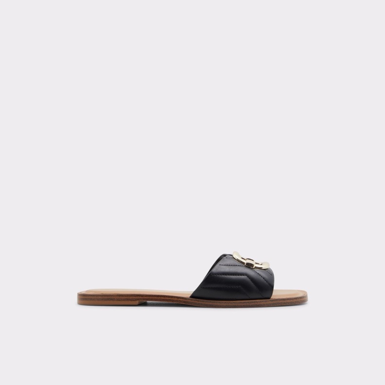 Fashion Aldo Qelajar Slide Sandal Black