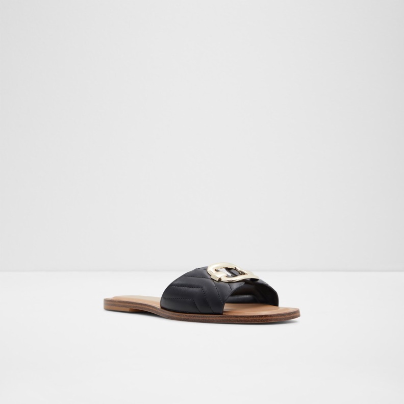 Fashion Aldo Qelajar Slide Sandal Black
