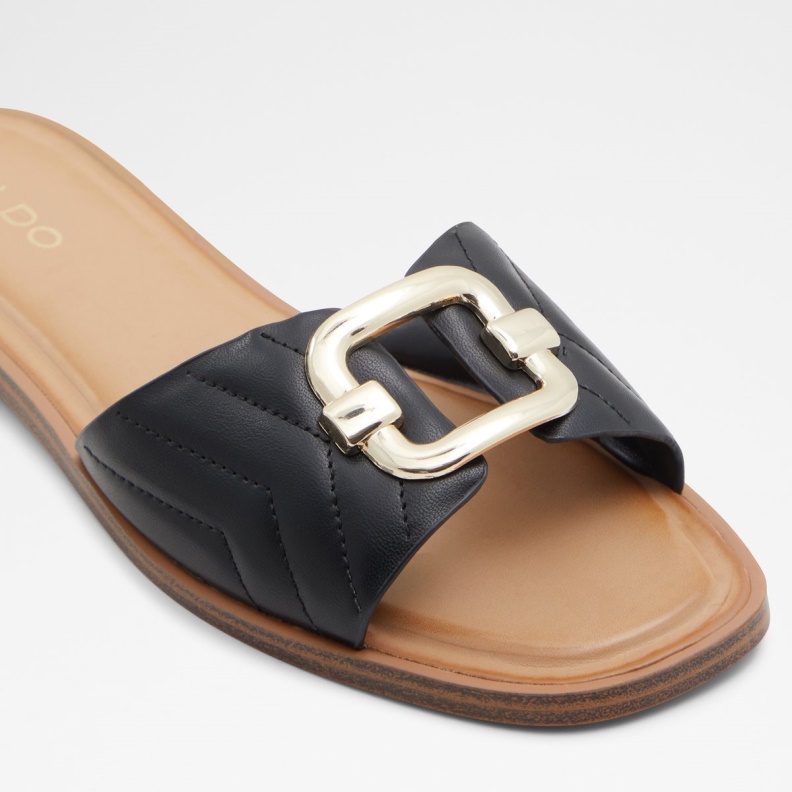 Fashion Aldo Qelajar Slide Sandal Black