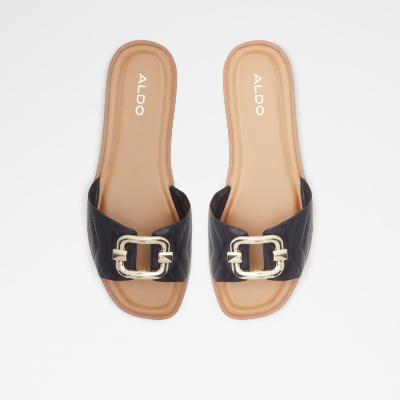 Fashion Aldo Qelajar Slide Sandal Black