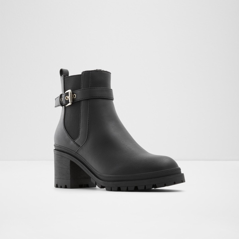 Qimas Chelsea Boot Lug Sole Fashion Black Aldo