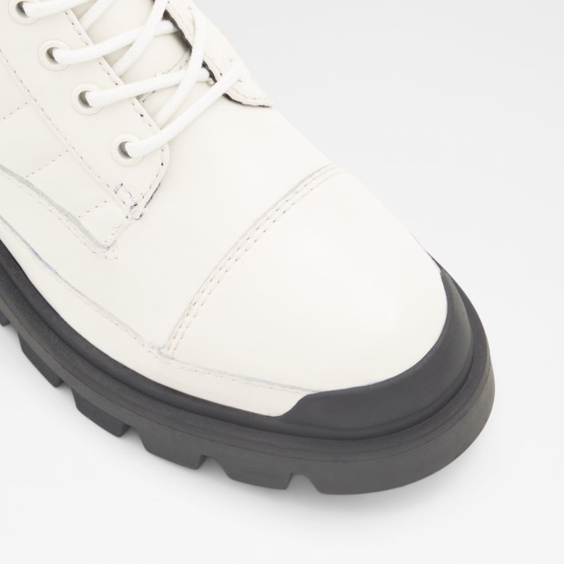 Weißes Leder Glatte Steppdecke Aldo Fashion